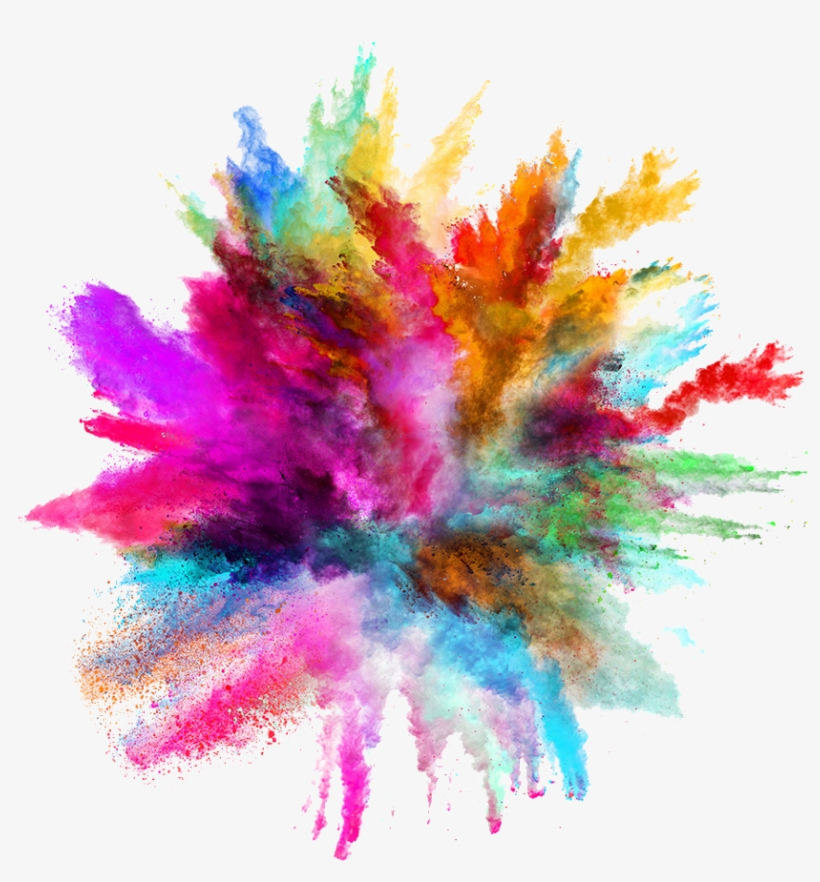 #smoke #colors #powders #explosive #explosivecolor - Splash Of Color Background, transparent png #9830379