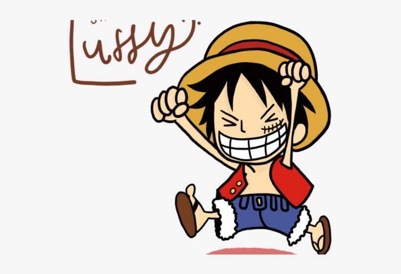 One Piece Clipart Cute - One Piece Luffy Smile Chibi, transparent png #9830970