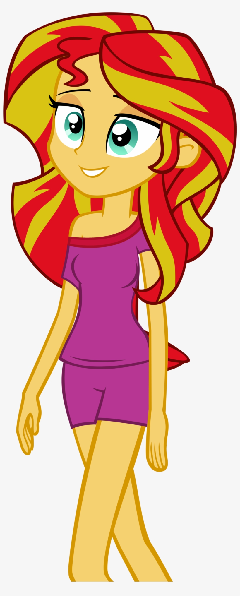 Sunset Shimmer Twilight Sparkle Pinkie Pie Rarity Applejack - Sunset Shimmer Eg Rainbow Rocks Pjs, transparent png #9831337