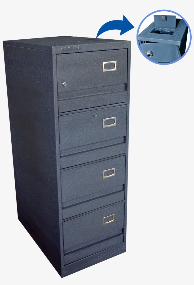 Newera™ Filing Safe - Chest Of Drawers, transparent png #9831427