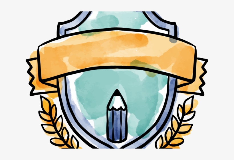 Drawn Shield Ribbon Logo, transparent png #9831931