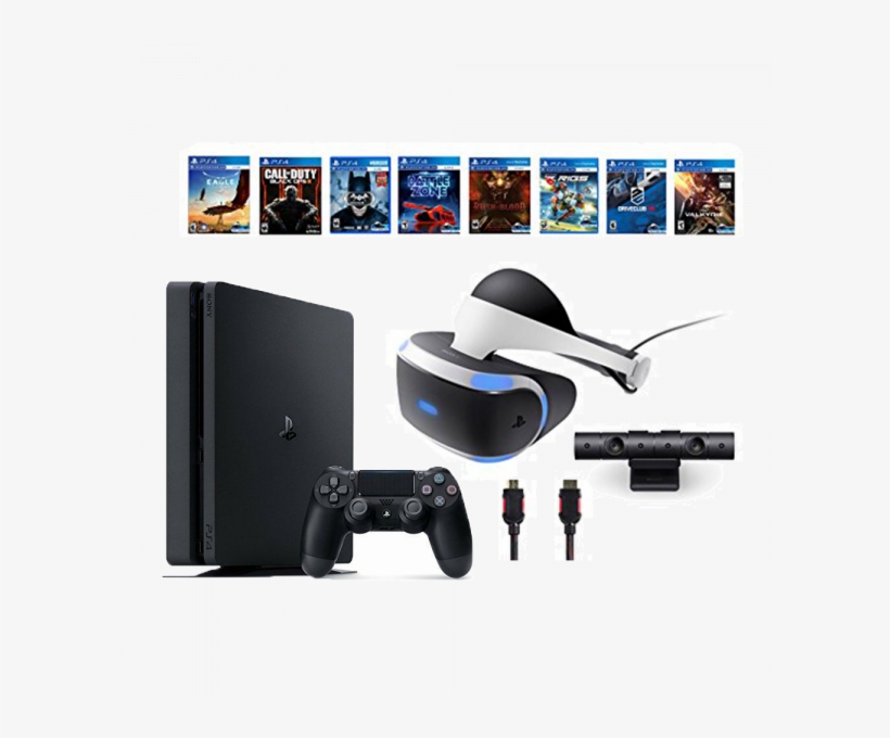 Playstation Vr Bundle 10 Items - Ps4 Vr Headset Games, transparent png #9832994