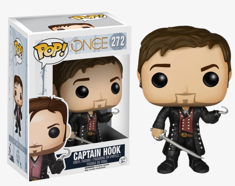 Once Upon A Time Captain Hook Pop Vinyl Figure, transparent png #9833295