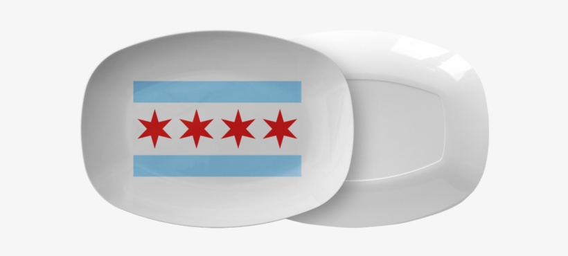 Chicago Flag Serving Platter - Cross, transparent png #9833341