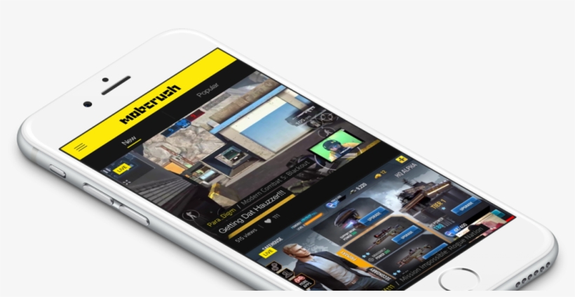 Mobcrush Iphone 6 Mobile App - Smartphone, transparent png #9833397