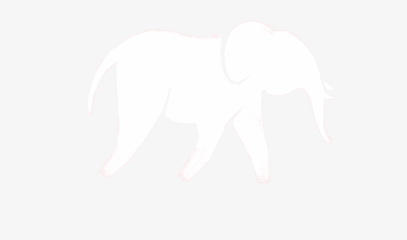 Yelephant-icon - White Cow Silhouette Png, transparent png #9833788