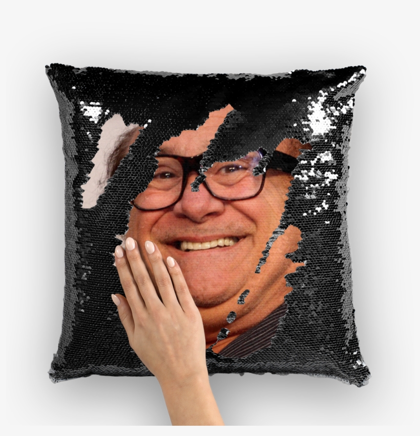 Danny Devito Sequin Cushion Cover - Shrek Sequin Pillow, transparent png #9835064