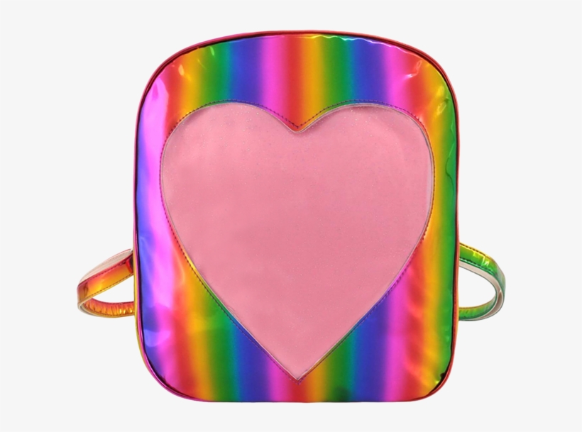 Heart Transparent Backpack - Heart, transparent png #9835546