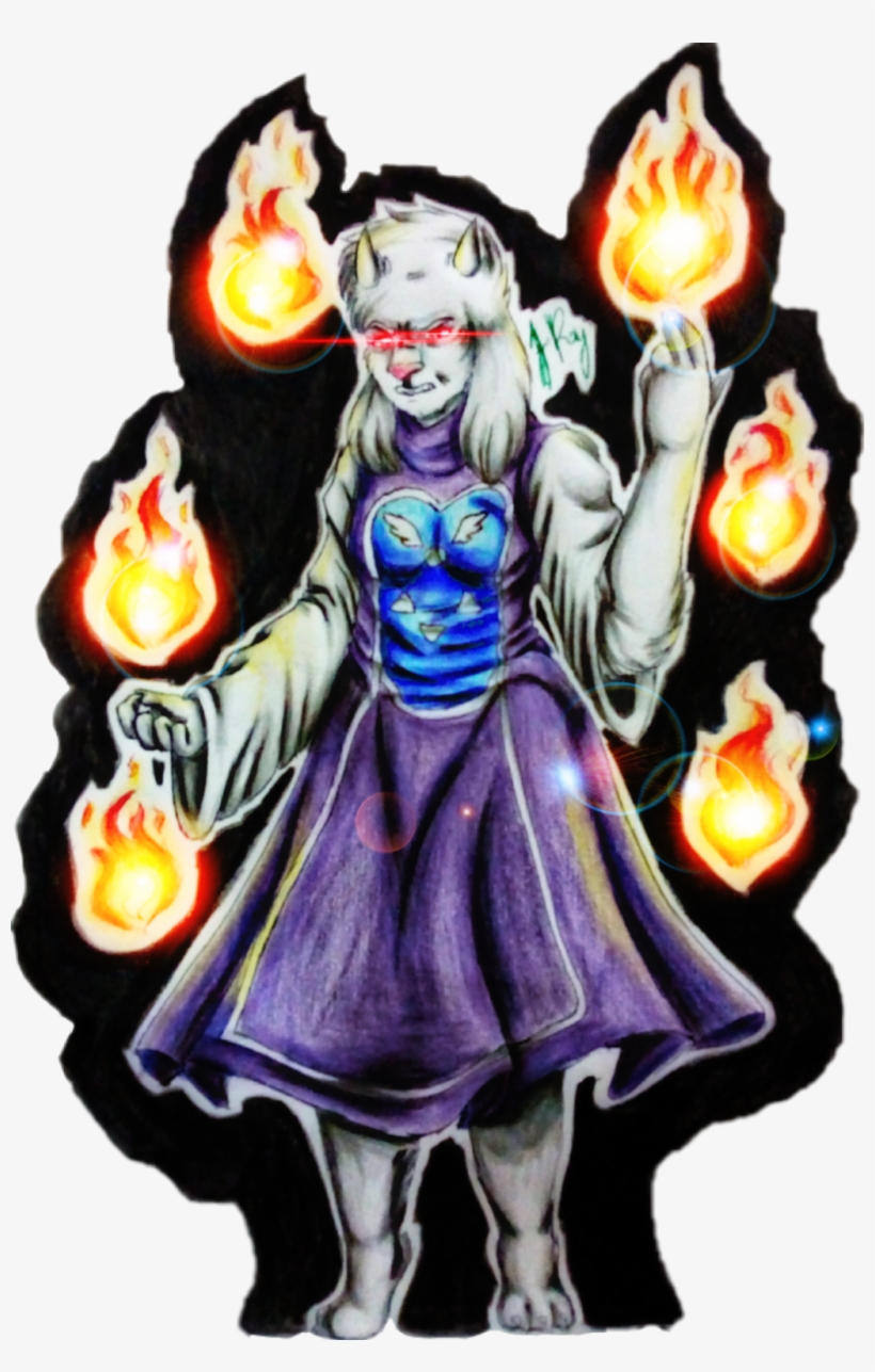 Toriel, The Guardian Of The Ruins - Cartoon, transparent png #9835914