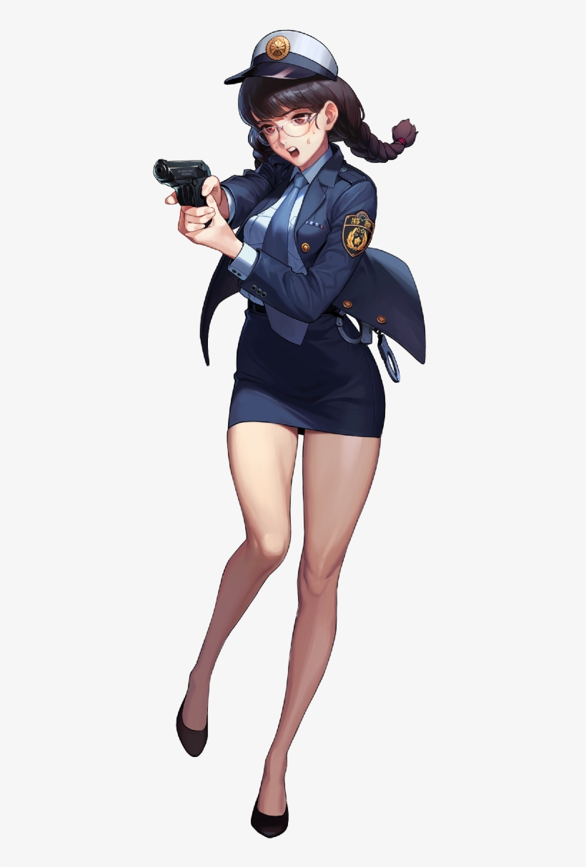 Manga Anime, Manga Girl, Anime Art, Female Character - Female Anime Police Officer, transparent png #9835934