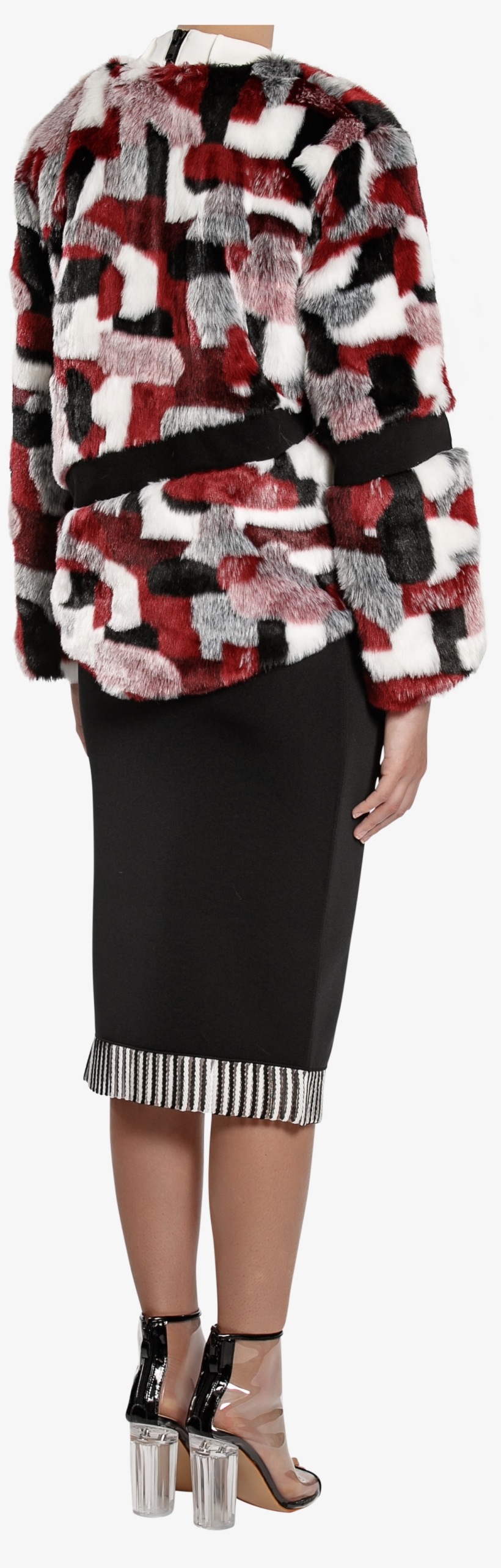 Blaze Faux Fur Jacket - Blouse, transparent png #9836188