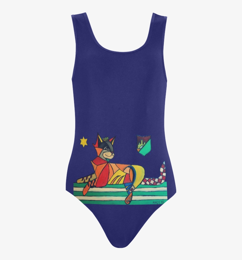 King Bella, Cat Corner Swimsuit Vest One Piece Swimsuit - Active Tank, transparent png #9836520
