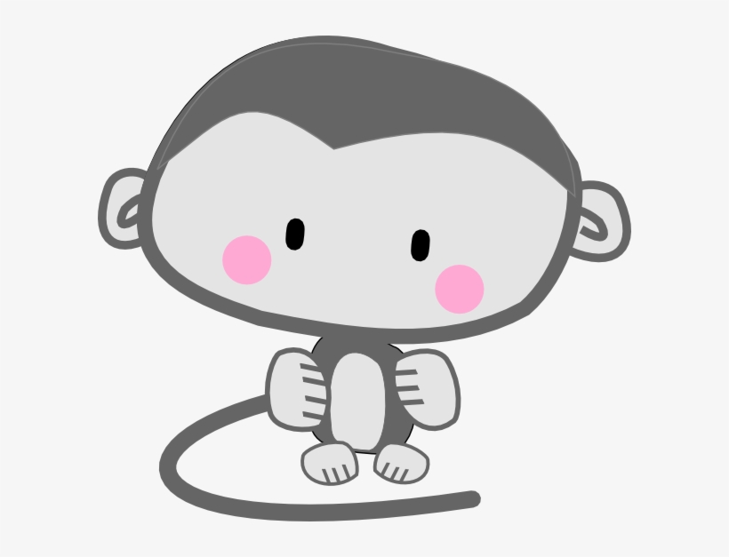 Cheeks Cliparts - Monkey With Pink Cheeks, transparent png #9837076