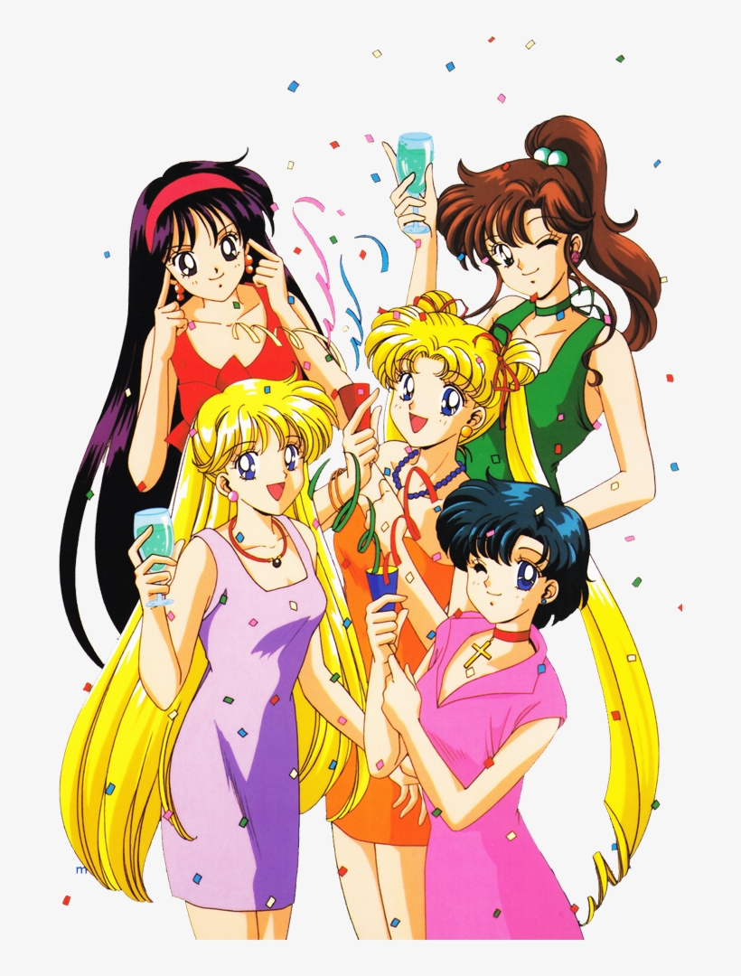 Sailor Jupiter, Sailor Venus, Sailor Mars, Sailor Moon - Sailor Moon Party, transparent png #9837294