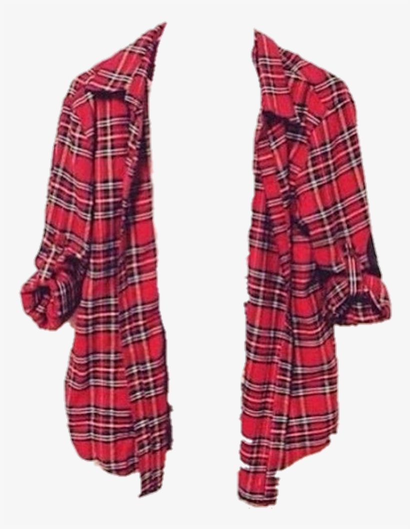 #flannel #flanel #jacket #grunge #emo #alternative - Plaid, transparent png #9837360