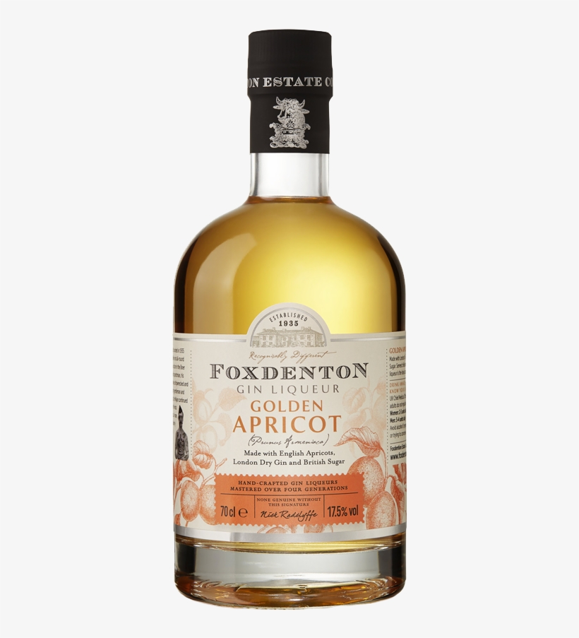 Foxdenton Golden Apricot Gin Liqueur 700ml, transparent png #9837458