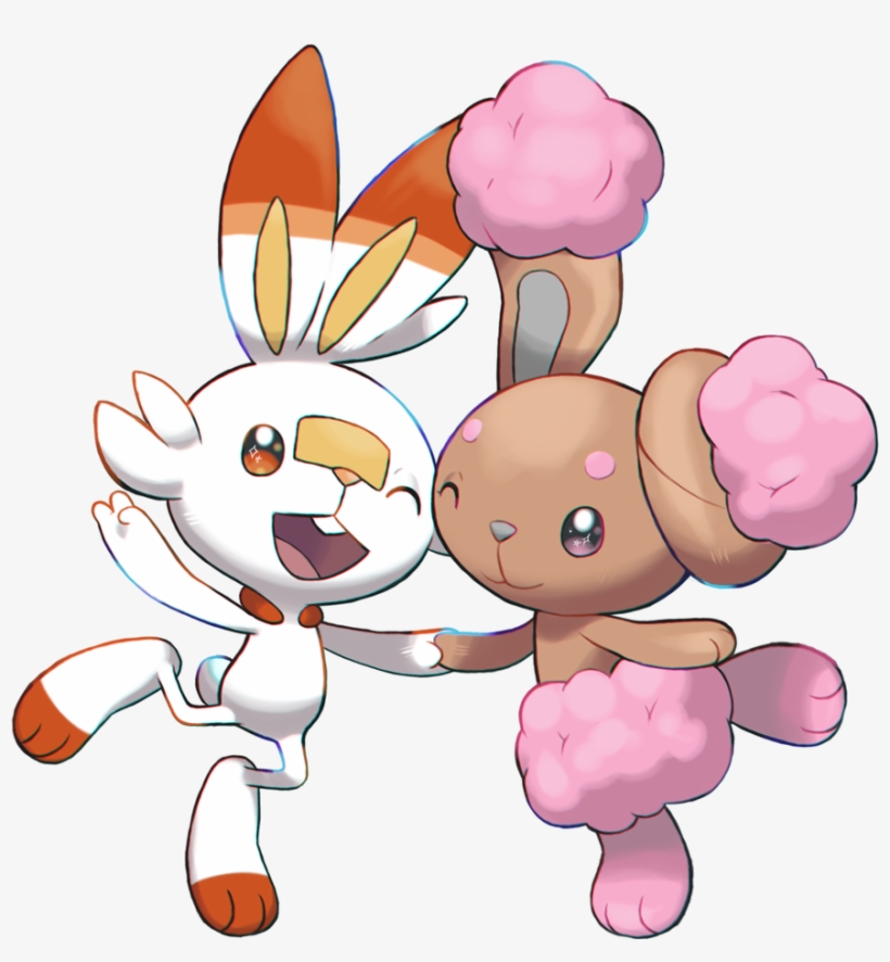 Pokemon Sword Shield Scorbunny And Buneary By Vikthor01