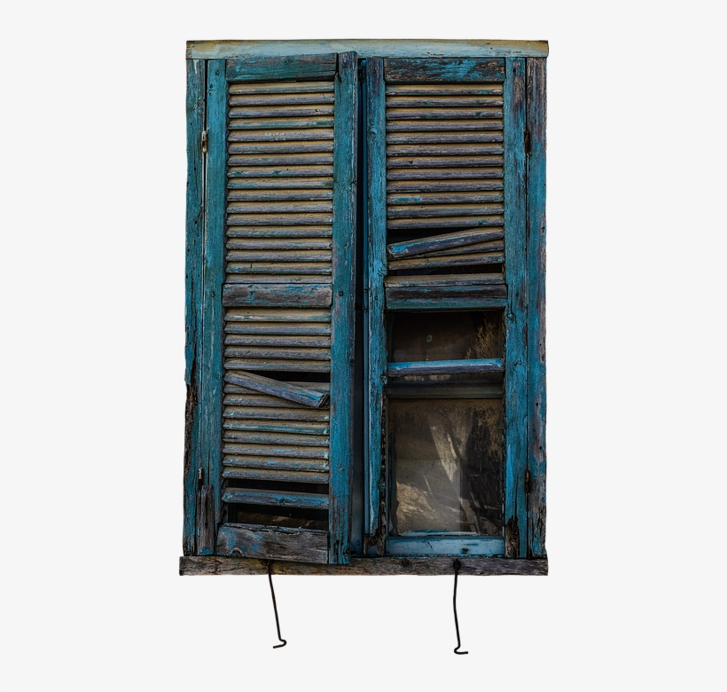 Window, Shutter, Shutters, Old, Wood, Old Window - Старое Окно Png, transparent png #9837535