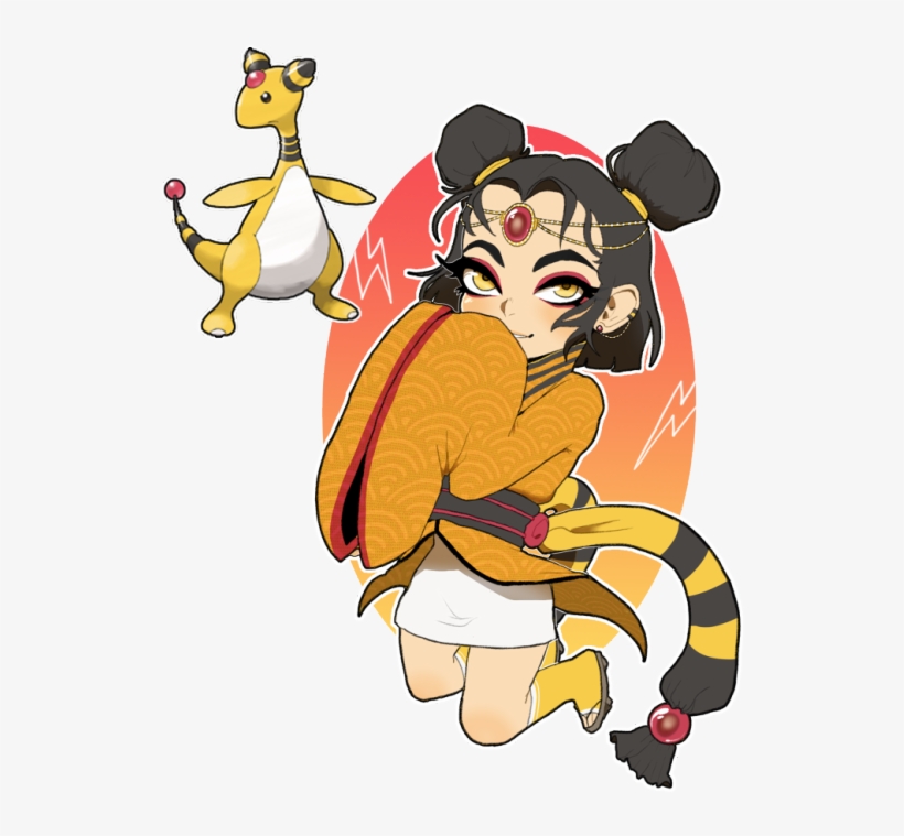 Pokemon Ampharos, transparent png #9837536