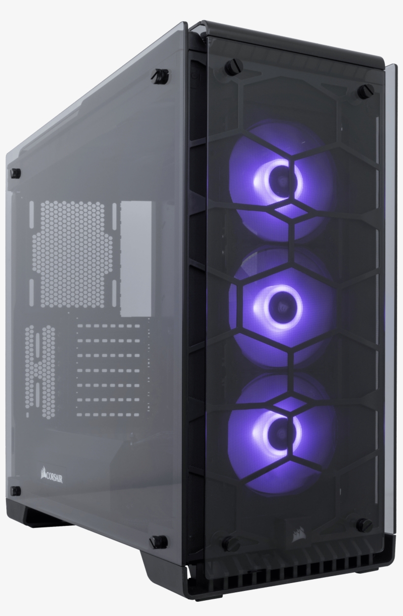 Corsair Crystal Series 570x Rgb Gaming Case - Corsair Корпус, transparent png #9838952