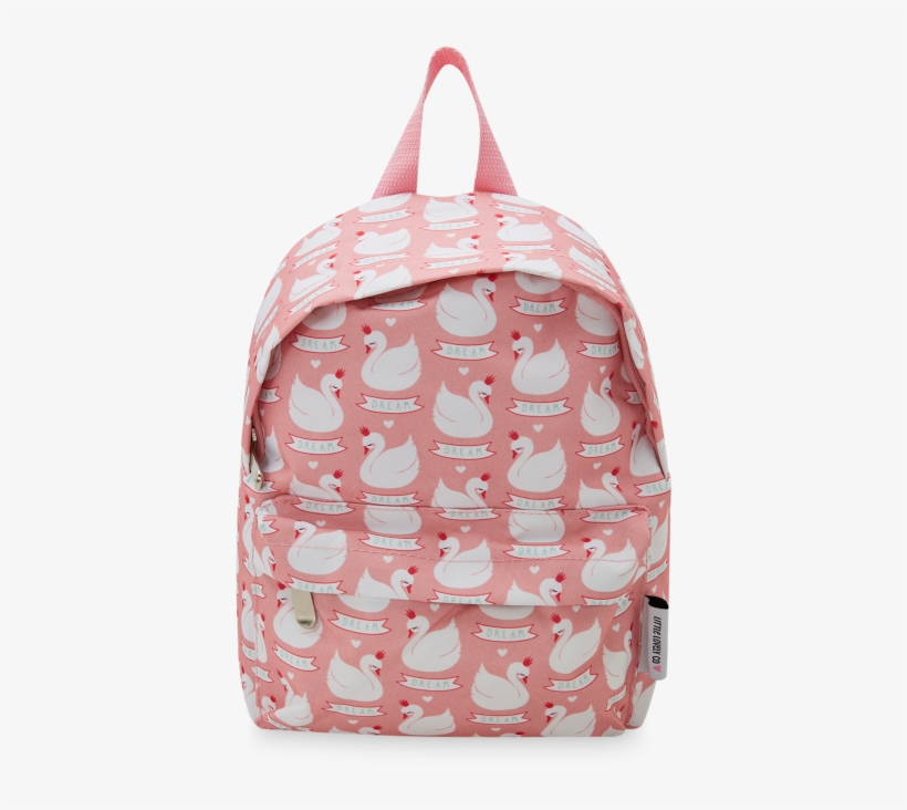 Pink Swans Mini Backpack - Diaper Bag, transparent png #9839010