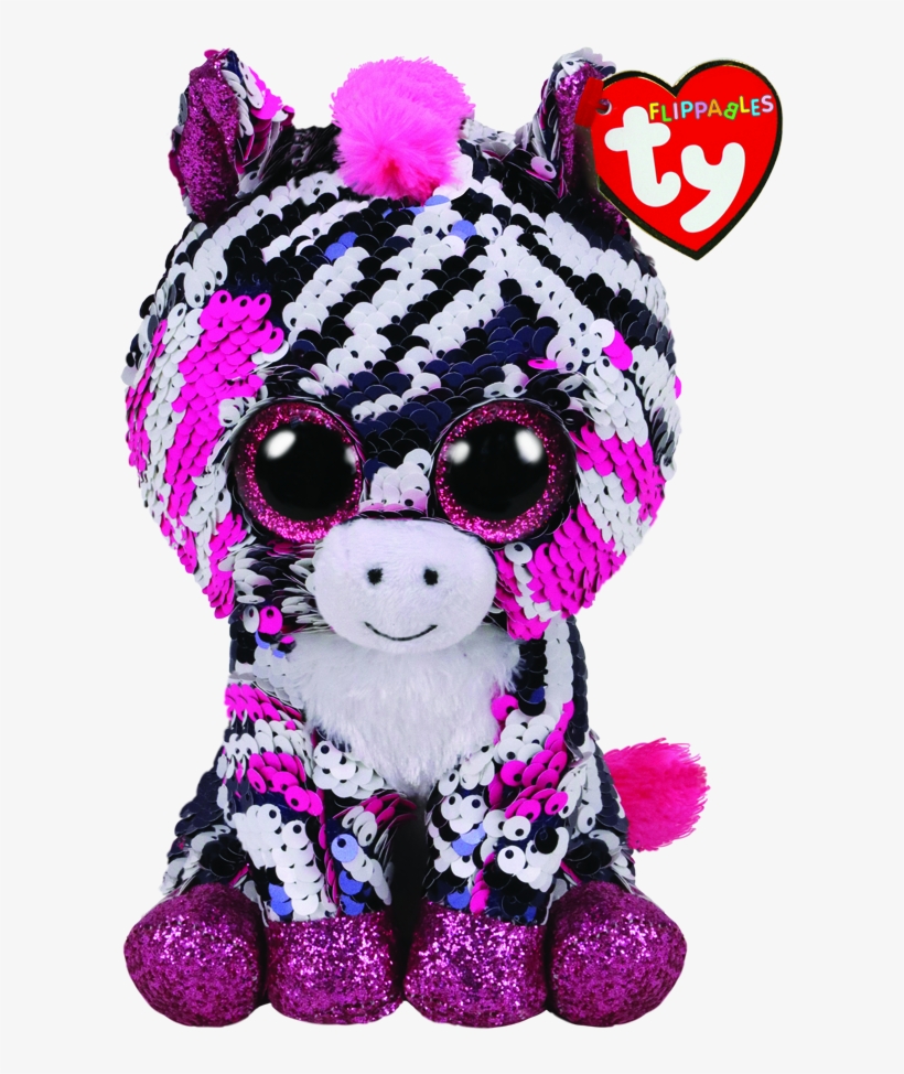 Zoey The Pink Zebra Regular Flippables, transparent png #9839214