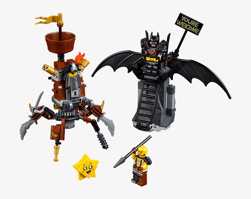 Lego 70836 The Lego Movie 2 Battle-ready Batman And - Battle Ready Batman And Metalbeard, transparent png #9840158