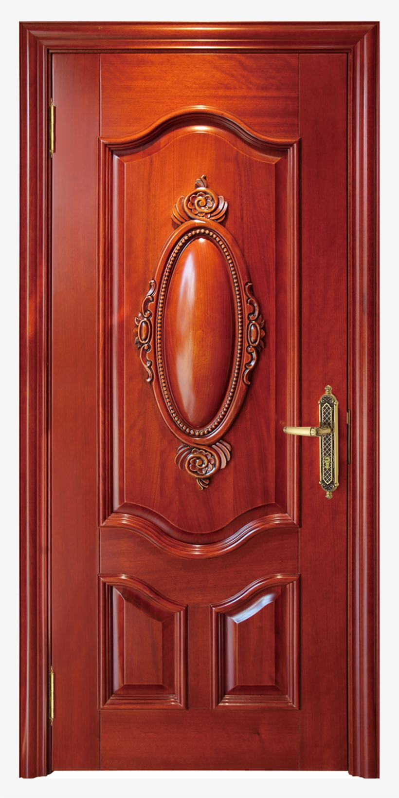 Wooden Door W4011 - Teak Wood Main Door Design Catalogue, transparent png #9841339