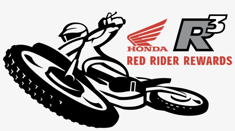 Svg Free Red Rider Rewards Logo Png Transparent Svg - Honda Logo Moto Cross, transparent png #9841452