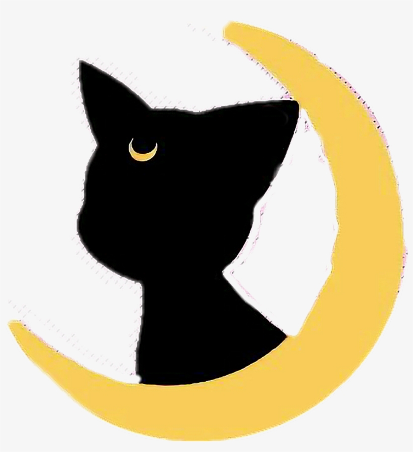 #sailormoon #cat #gato #cute #luna #moon - Sailor Moon Gato Png, transparent png #9841818