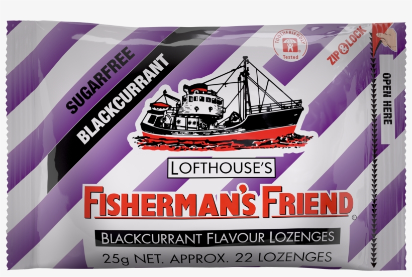 Zip Blackcurrant Old - Fisherman's Friend, transparent png #9842425