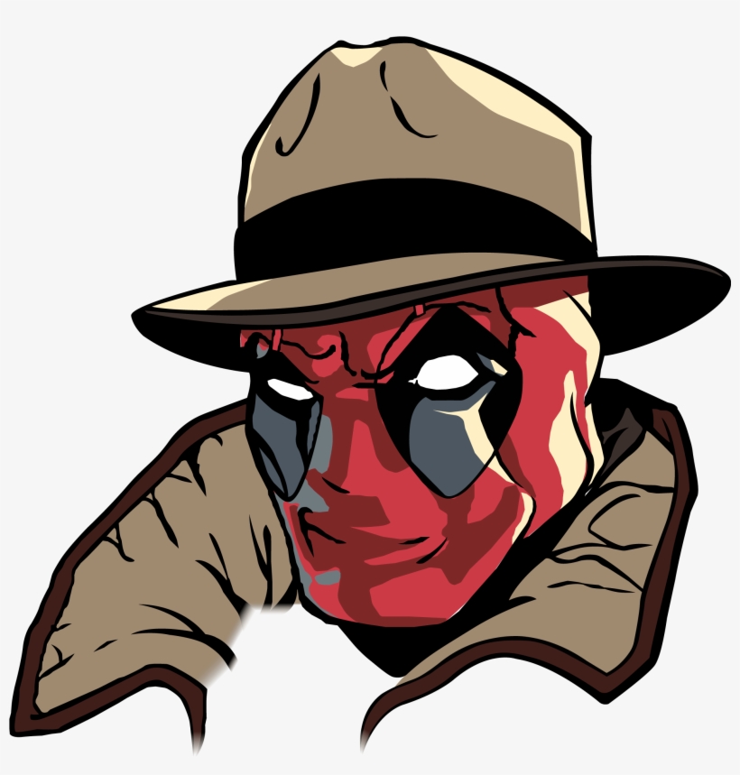 Deadpool Is On The Case - Deadpool Fedora, transparent png #9843148