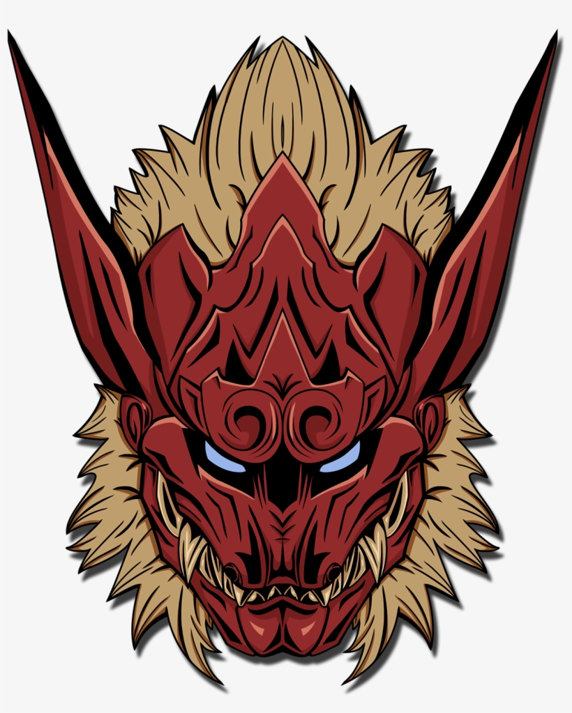Image Of Odogaron Mask Alpha - Illustration, transparent png #9843459