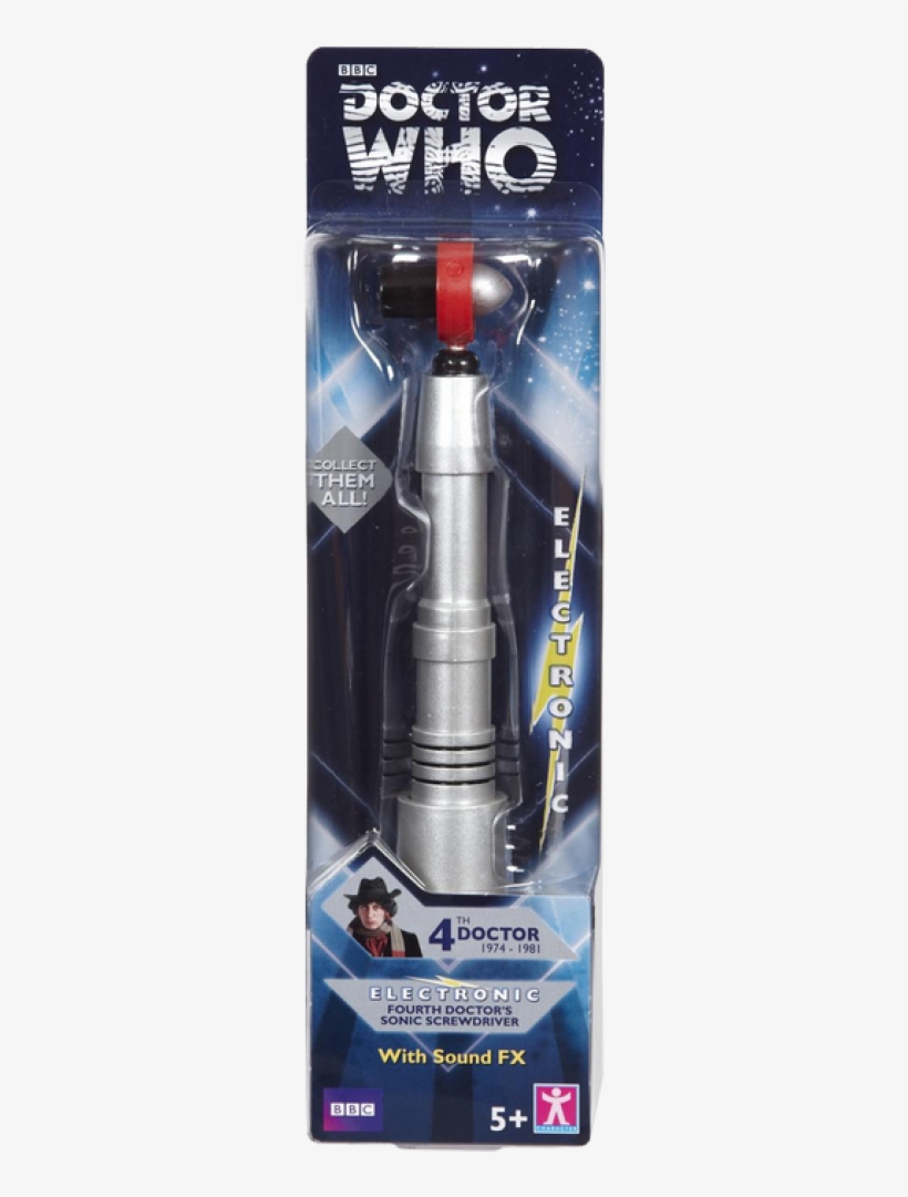 Dr Who 4th Doctors Sonic Screwdriver - 5 Doctor Who Toys Sonic Screwdriver, transparent png #9843618