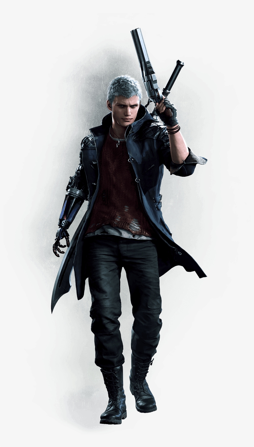 銃を構えるネロの画像 Videogames Bayonetta Dmc 5 Devil May Devil May Cry 5 Nero Jacket Free Transparent Png Download Pngkey