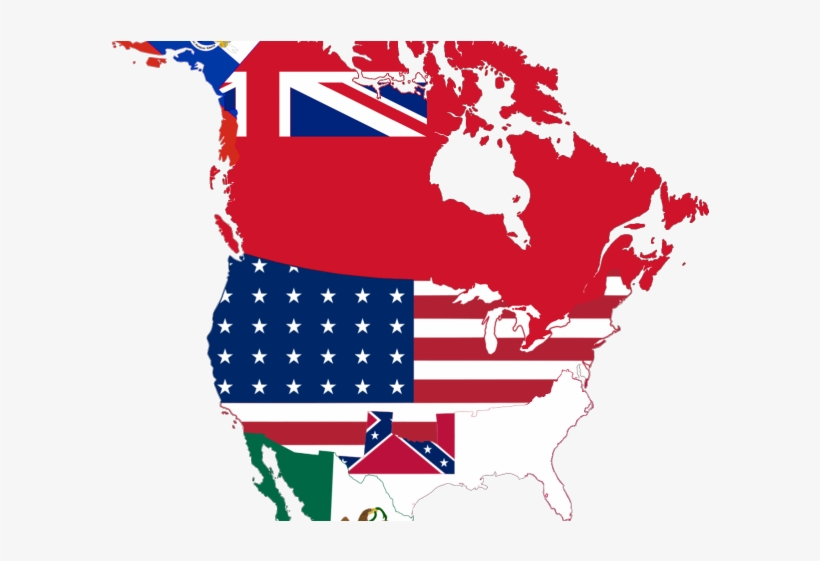 Map Of The Usa Flag Clipart Vector - Map Of Canada Icon, transparent png #9845801