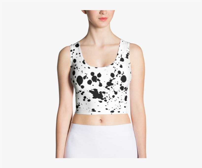 Ink Splatter Grunge Crop Top - Top, transparent png #9846278
