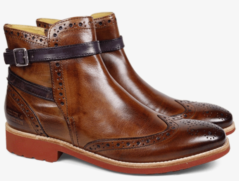 Amelie 11 Classic Tan Strap Purple Wl Red Ankle Boots - Motorcycle Boot, transparent png #9846381