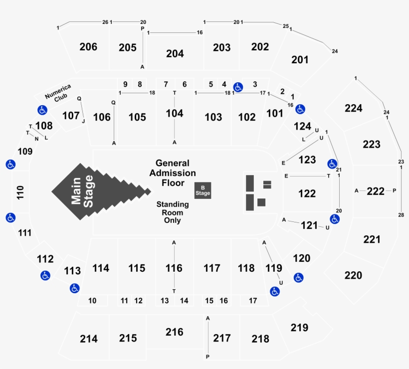 Spokane Arena Seating Chart For Garth