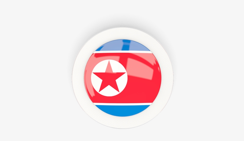 Illustration Of Flag Of North Korea - North Korea Flag Icon, transparent png #9846998