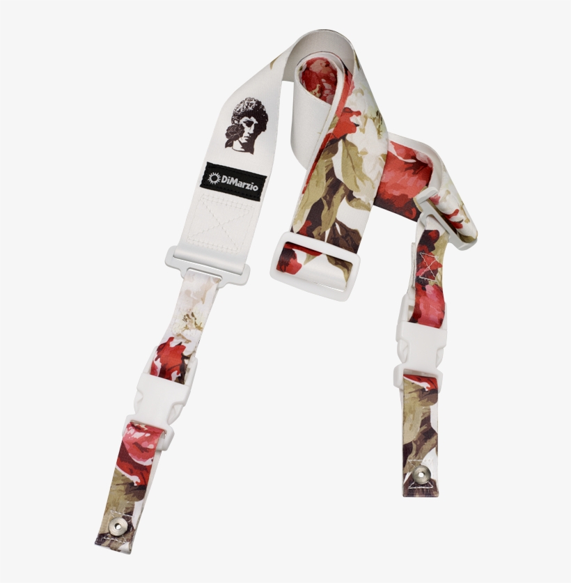 Polyphia Floral Muse White Cliplock - Dimarzio Strap, transparent png #9847065