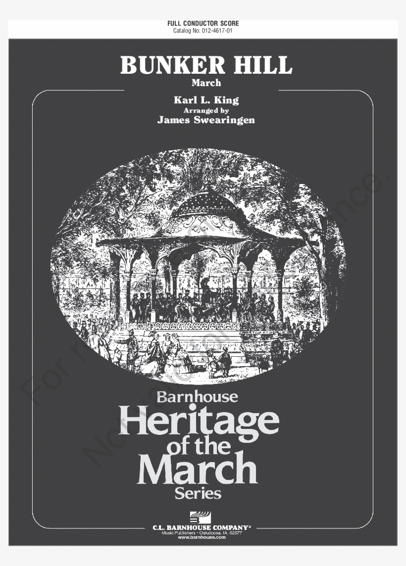 Click To Expand Bunker Hill Thumbnail - Sheet Music, transparent png #9847222