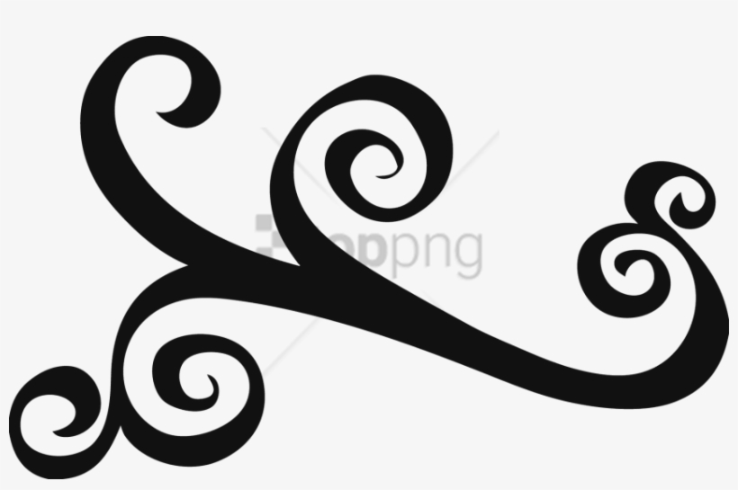 Free Png Swirl Line Design Png Png Image With Transparent - Swirl Clipart, transparent png #9847436