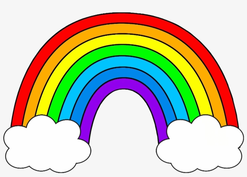 Free Download These Rainbow Clip Art - Rainbow Colors Kids, transparent png #9848997