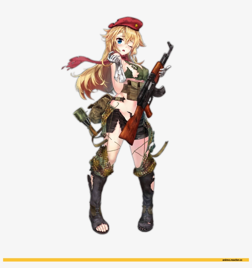 Frontline Anime Girls - Ak 47 Girl Frontline, transparent png #9849051