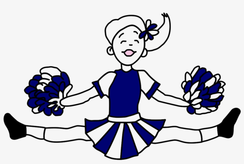 Cheerleader Thank You Note Cards For Kids Mandys Moon - Clip Art, transparent png #9849618