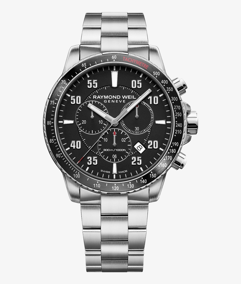 Raymond Weil Tango Black Chronograph 8570 St1 - Raymond Weil Tango Chronograph, transparent png #9850797