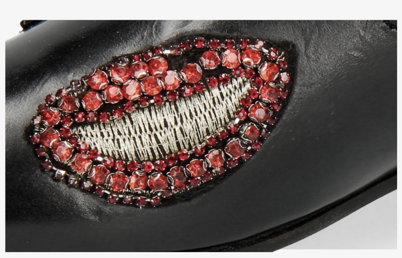 Loafers Scarlett 8 Black Patch Dragon Fly Bug - Lipstick, transparent png #9850980