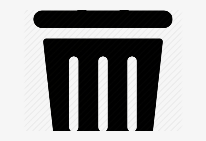 Trash Can Png Transparent Images - Black-and-white, transparent png #9851407