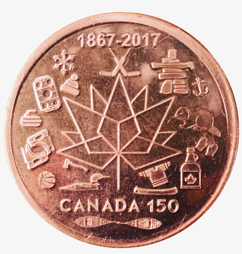 Canada 150 Commemorative Hand Made Coin - Coin, transparent png #9851519